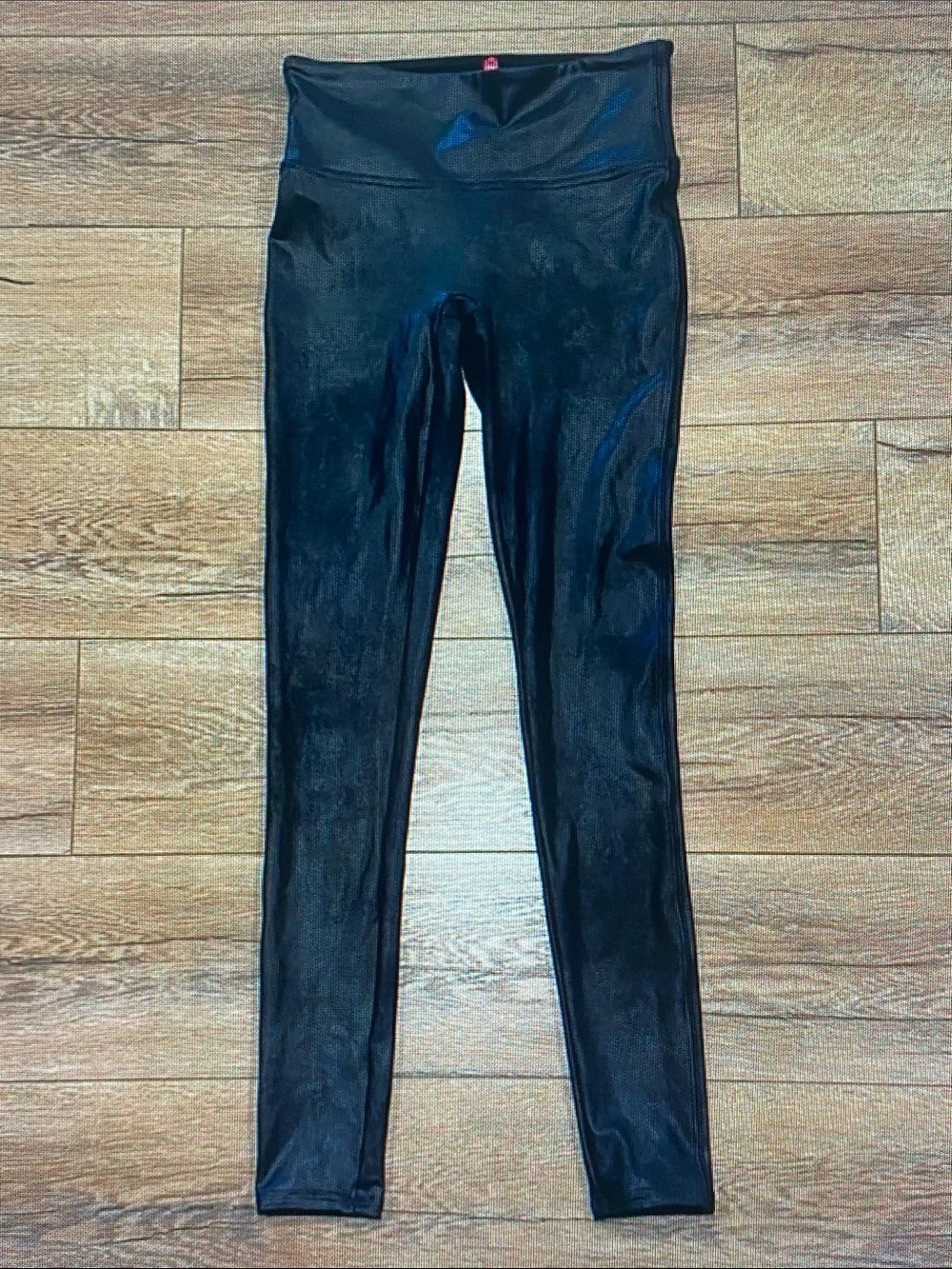 SPANX Black Faux-Leather Leggings